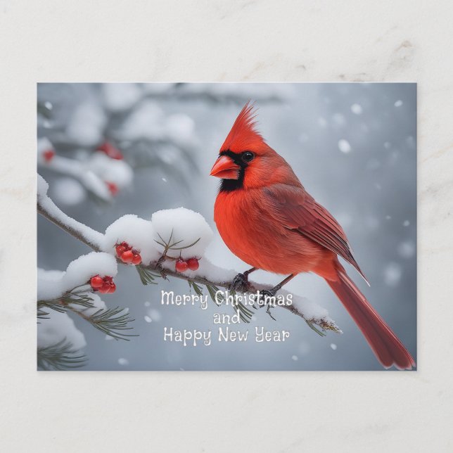 Postal Navidades Cardinal (Anverso)