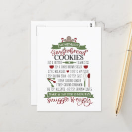 Postal navidades caseros galletas de pan de jengibre coci