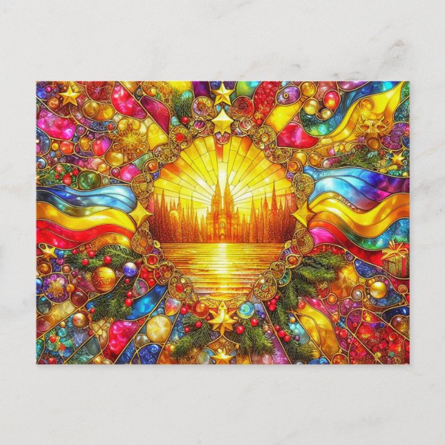 Postal NAVIDADES CITYSCAPE ~ Postcard ~ (Anverso)