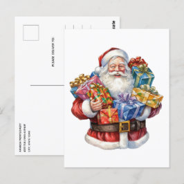 Postal Navidades Clásicos de Jolly Santa Claus