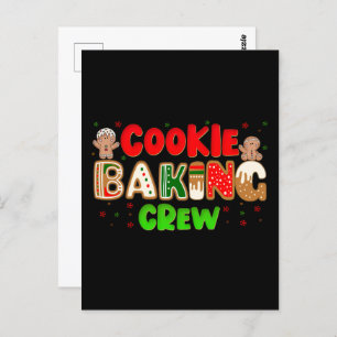 Postal Navidades Cookie Baking Crew Group Matemáticas