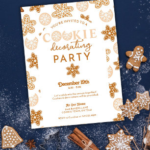 Postal Navidades cookies decoran fiesta navideña