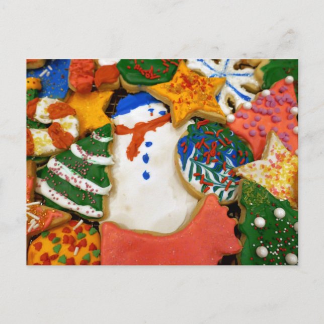 Postal Navidades Cookies III Coloridas Vacaciones (Anverso)