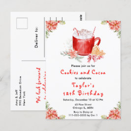 Postal Navidades Cookies y el Partido del Cumpleaños del 