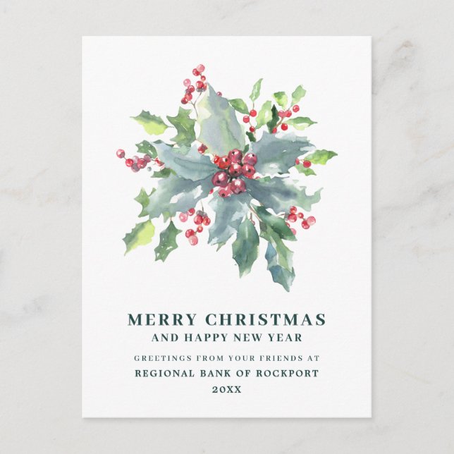 Postal Navidades corporativos de Festily Berry (Anverso)