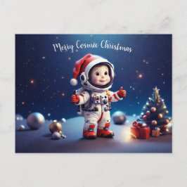 Postal Navidades cósmicos personalizados