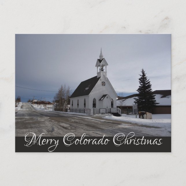 Postal Navidades cristianos "Navidades Merry Colorado" (Anverso)