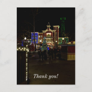 Postal Navidades de aterrizaje de bomberos