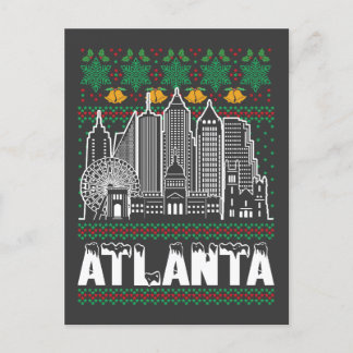 Postal Navidades de Atlanta Georgia Ugly