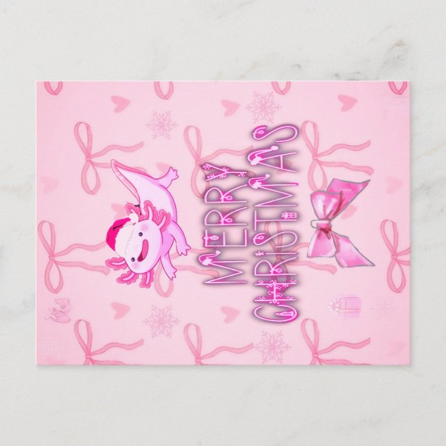 Postal Navidades de Axolotl (Anverso)