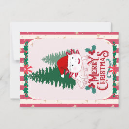 Postal Navidades de axolotl