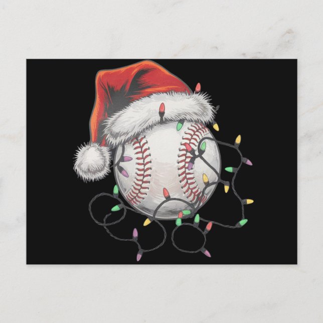 Postal Navidades de béisbol de Santa Elena (Anverso)
