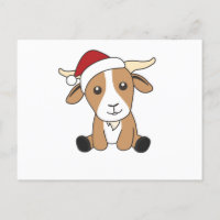 Navidades de cabras animales de invierno