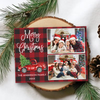 Navidades de caligrafía Camión de época 2 fotograf
