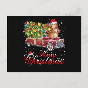 Postal Navidades de Camión Rojo en Guinea