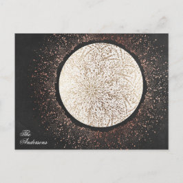 Postal Navidades de Chalkboard Gold Star