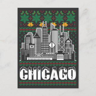Postal Navidades de Chicago Illinois Ugly