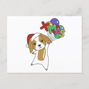 Postal Navidades de Cocker Spaniel Perro Animales de Invi