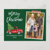 Navidades de Craft Tape Brush Script Truck Green