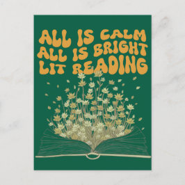 Postal Navidades de estilo de fuente ondulada retro Leer 