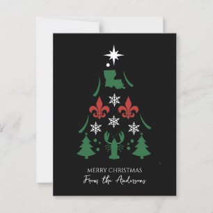 Postal Navidades de feriado de Louisiana Cajun