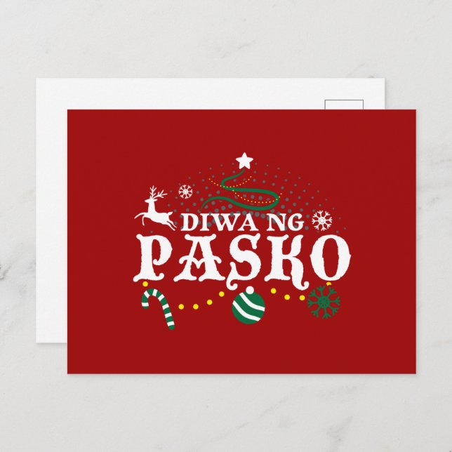 Postal Navidades de Filipinas - Diwa ng Pasko (Anverso / Reverso)