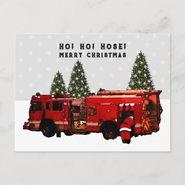 Postal Navidades de Fireman (Anverso)