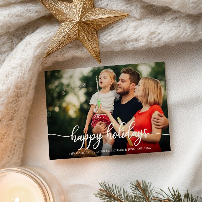 Postal Navidades de fotografía de Caligrafía Blanca Felic (Subido por el creador)
