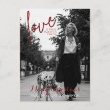 Navidades de fotografía elegantes con guión de Pur