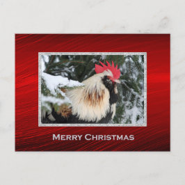Postal Navidades de gallos