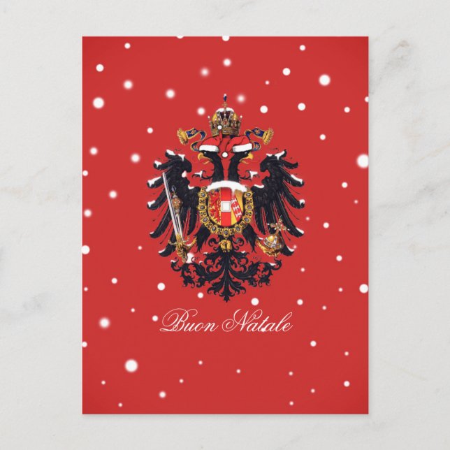 Postal navidades de Habsburg "Buon Natale" (Anverso)