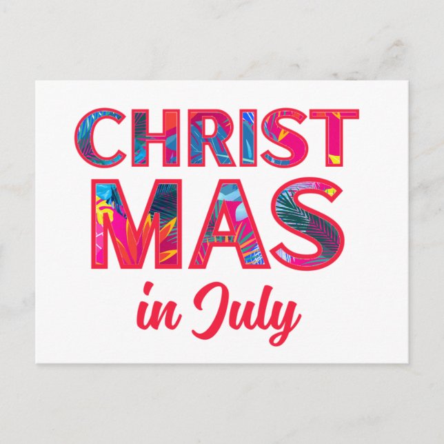POSTAL NAVIDADES DE JULIO (Anverso)