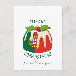 Postal Navidades de la BANDERA PORTUGAL