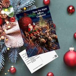 Postal Navidades de la ciudad: Vintage Santa Claus