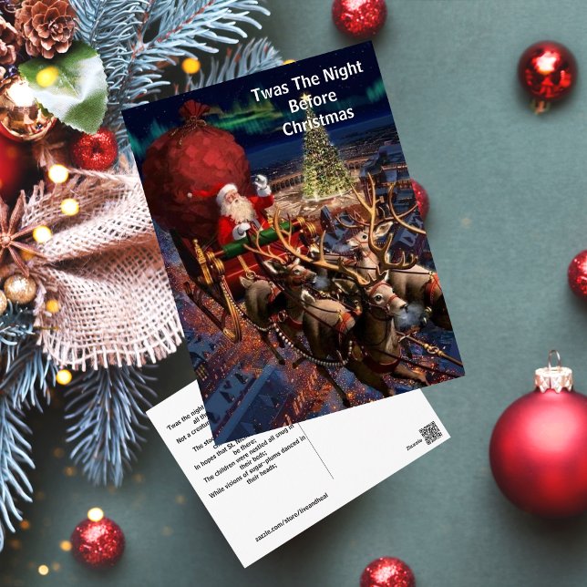 Postal Navidades de la ciudad: Vintage Santa Claus (Subido por el creador)