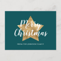 Navidades de la estrella del oro verde moderno