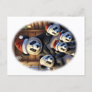 Postal Navidades de la PANDA Animal