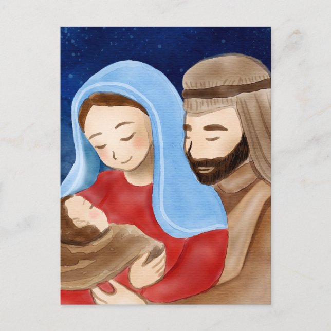 Postal Navidades de la Virgen María Jesús (Anverso)