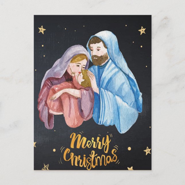 Postal Navidades de la Virgen María Jesús (Anverso)