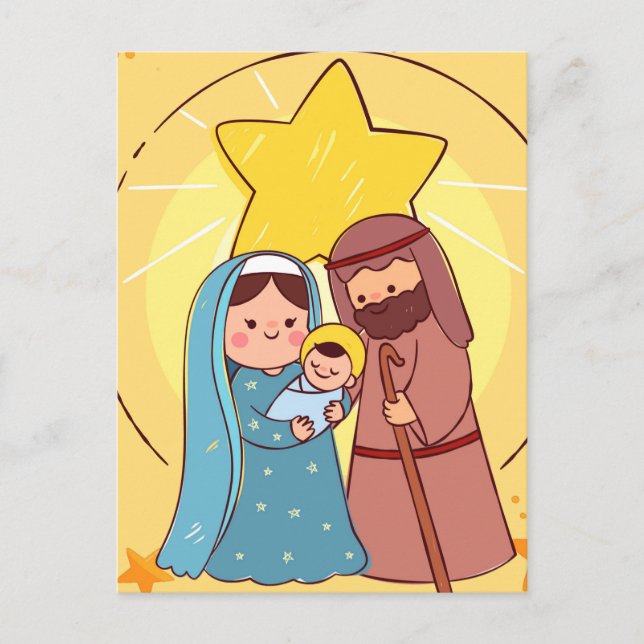 Postal Navidades de la Virgen María Jesús (Anverso)