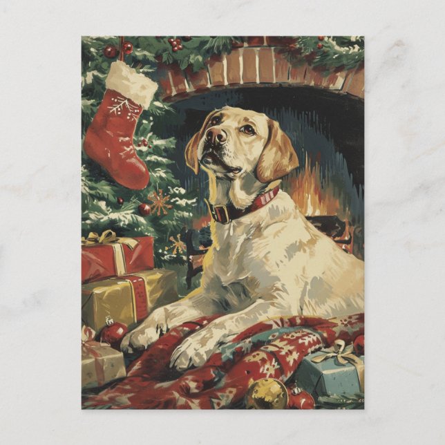 Postal Navidades de Labrador (Anverso)