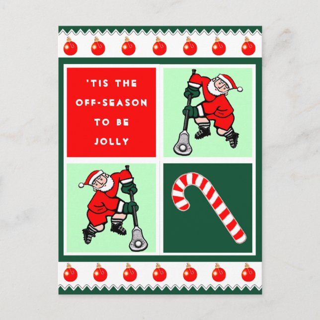 Postal Navidades de Lacrosse Creativos (Anverso)