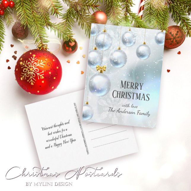 Postal Navidades de las Bolas de Plata Wonderland en invi (Subido por el creador)