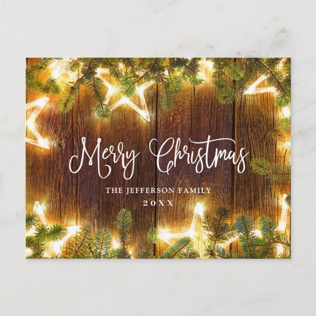 Postal Navidades de los pieles saludo de feriado ruso (Anverso)