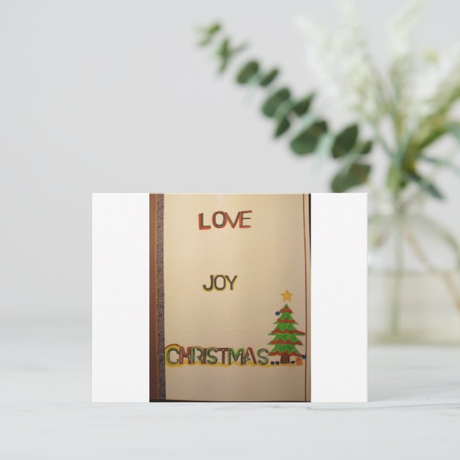 Postal Navidades de Love Joy (Anverso de pie)