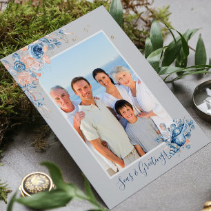 Postal Navidades de Mares y Saludos Foto de Moda Náutica