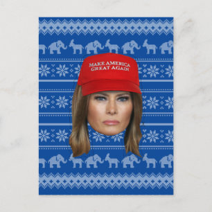 Postal Navidades de Melania Trump MAGA