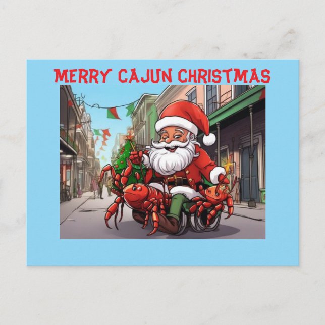 Postal Navidades de Merry Cajun (Anverso)