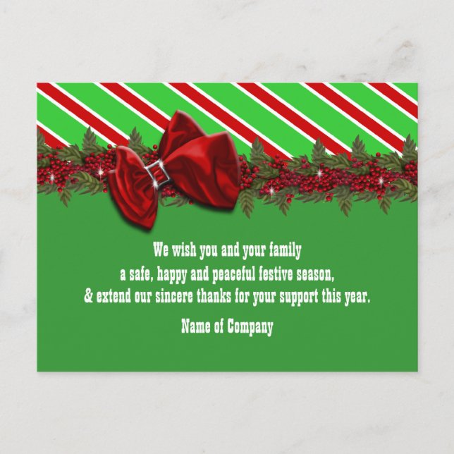 Postal Navidades de negocios PERSONALIZAR (Anverso)