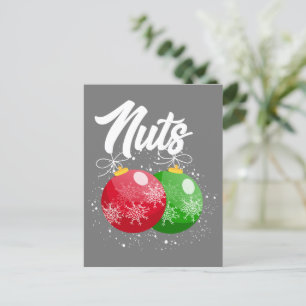 Postal Navidades de nueces de pecho coincidentes con cast